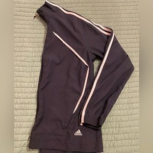 Navy thrifted adidas jacket